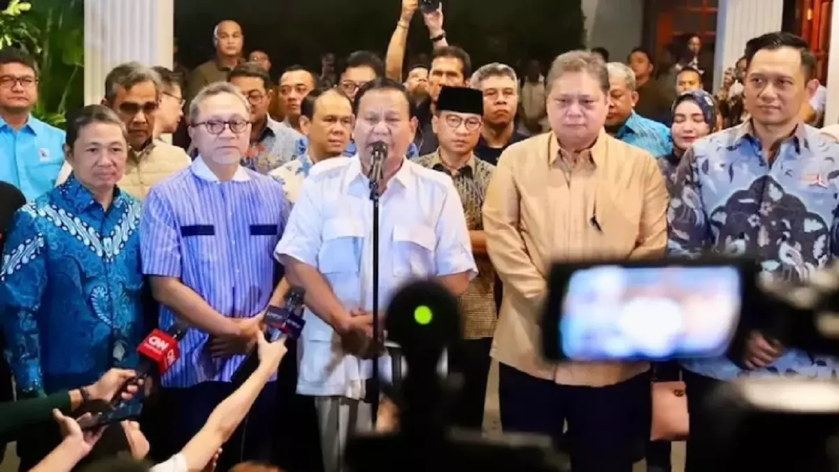 Prabowo Memberikan Jawaban Singkat Mengenai Alasan Absennya Gibran saat Pengumuman sebagai Cawapres