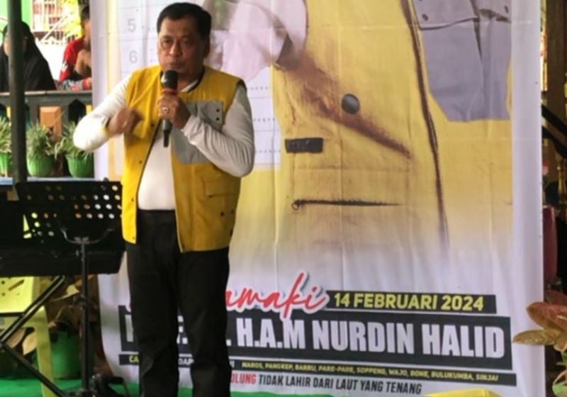 Nurdin Halid Melakukan Kampanye Perdana dengan Mengunjungi Rumah Orang Tua