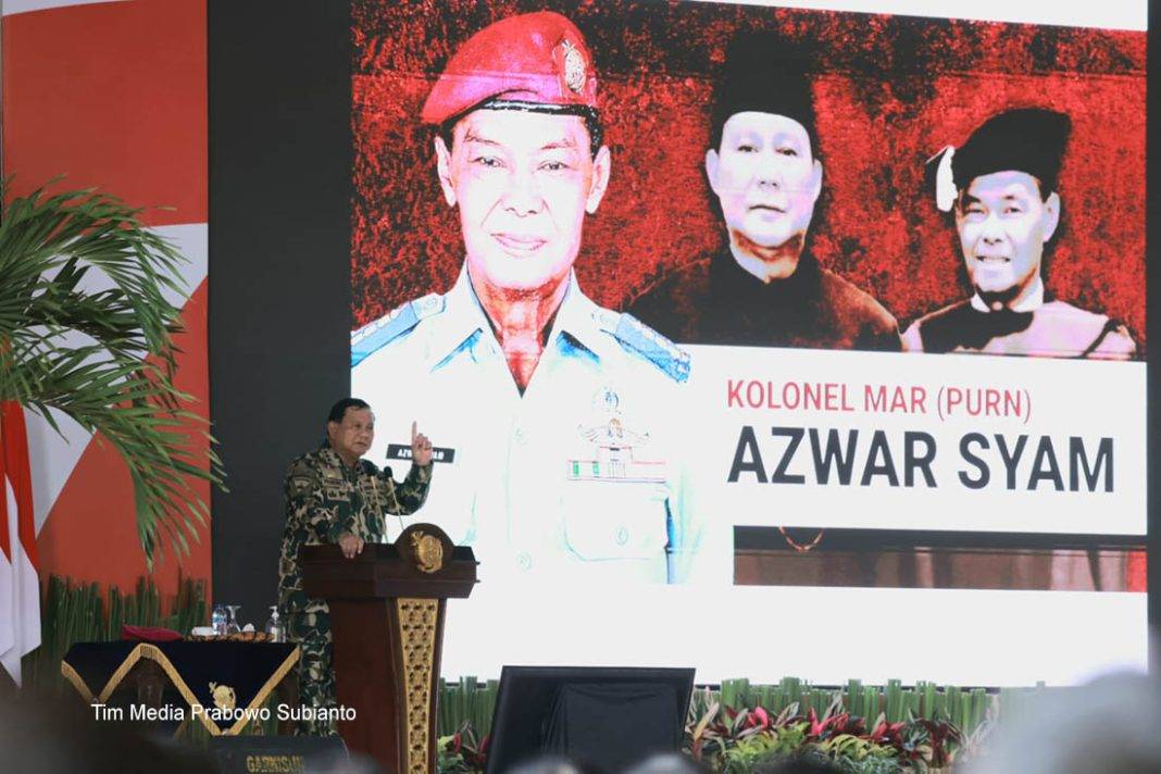 Penyelenggaraan Kepemimpinan oleh Mar TNI (Purn) Azwar Syam