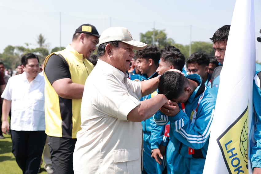 Prabowo Menyajikan Akademi Sepak Bola Modern Garudayaksa yang Dilengkapi 7 Stadion Latihan