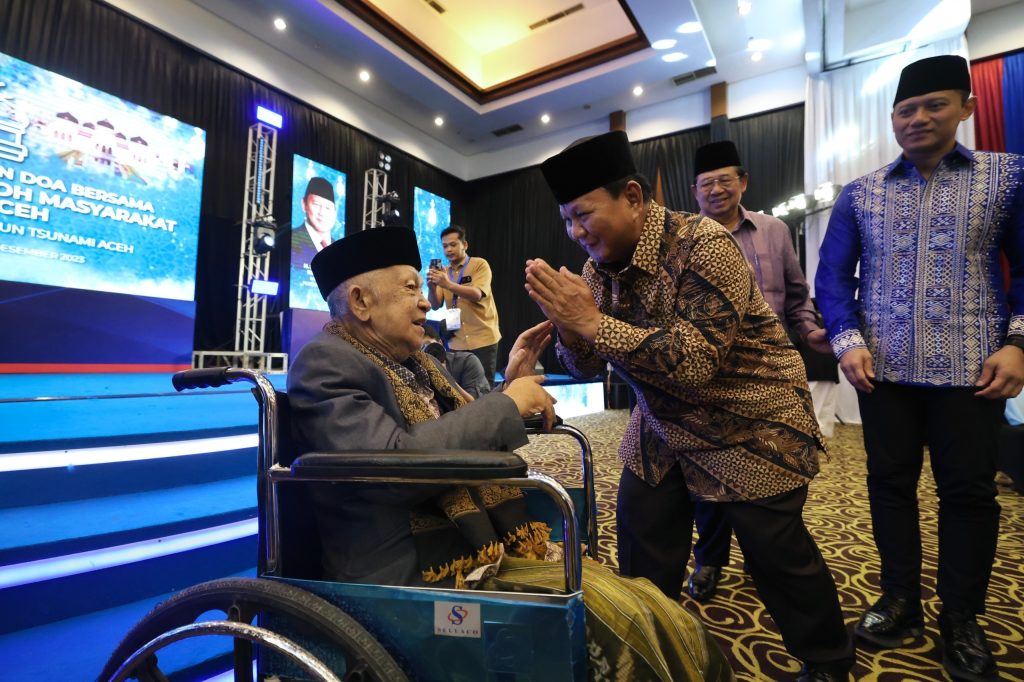 Prabowo: Saya Mengisi Hati dengan Cinta dan Hormat bagi Rakyat Aceh