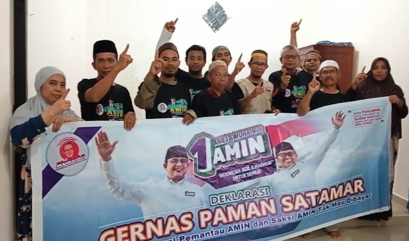 Relawan AMIN di Mamuju Sulbar Siap Menjadi Saksi Tanpa Dibayar setelah Deklarasi