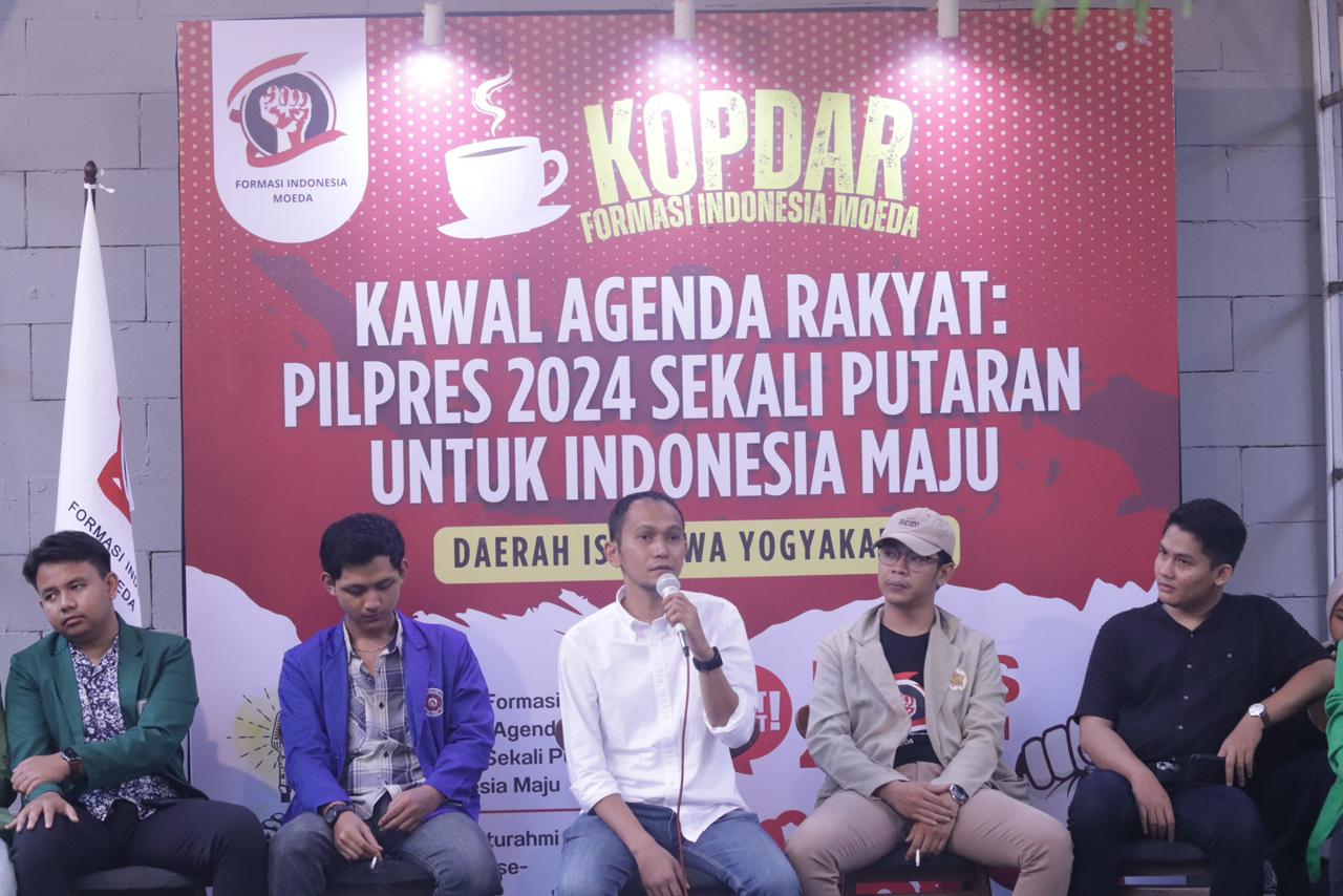 Ratusan Mahasiswa di Yogyakarta Mengikuti Kopdar Formasi Indonesia Moeda untuk Dukung Gagasan Pilpres Sekali Putaran