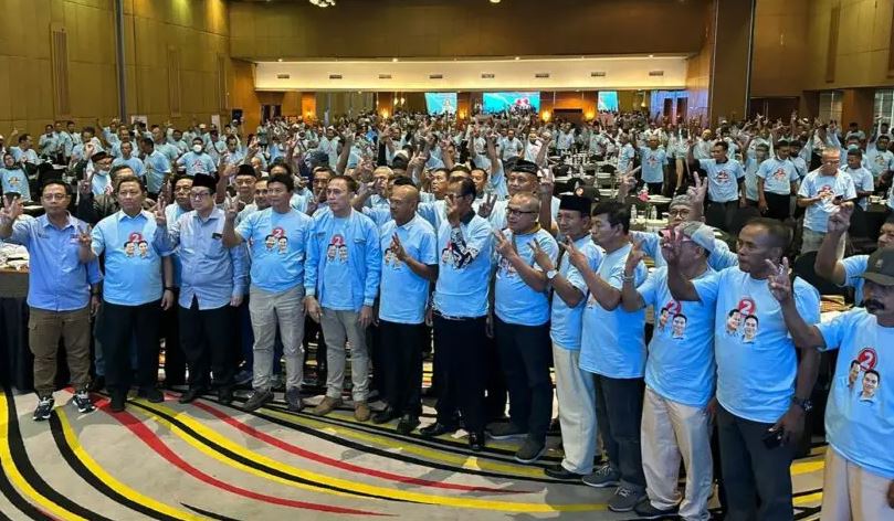 700 Mantan Anggota Kepolisian RI di Jawa Timur Mendeklarasikan Dukungan bagi Prabowo-Gibran