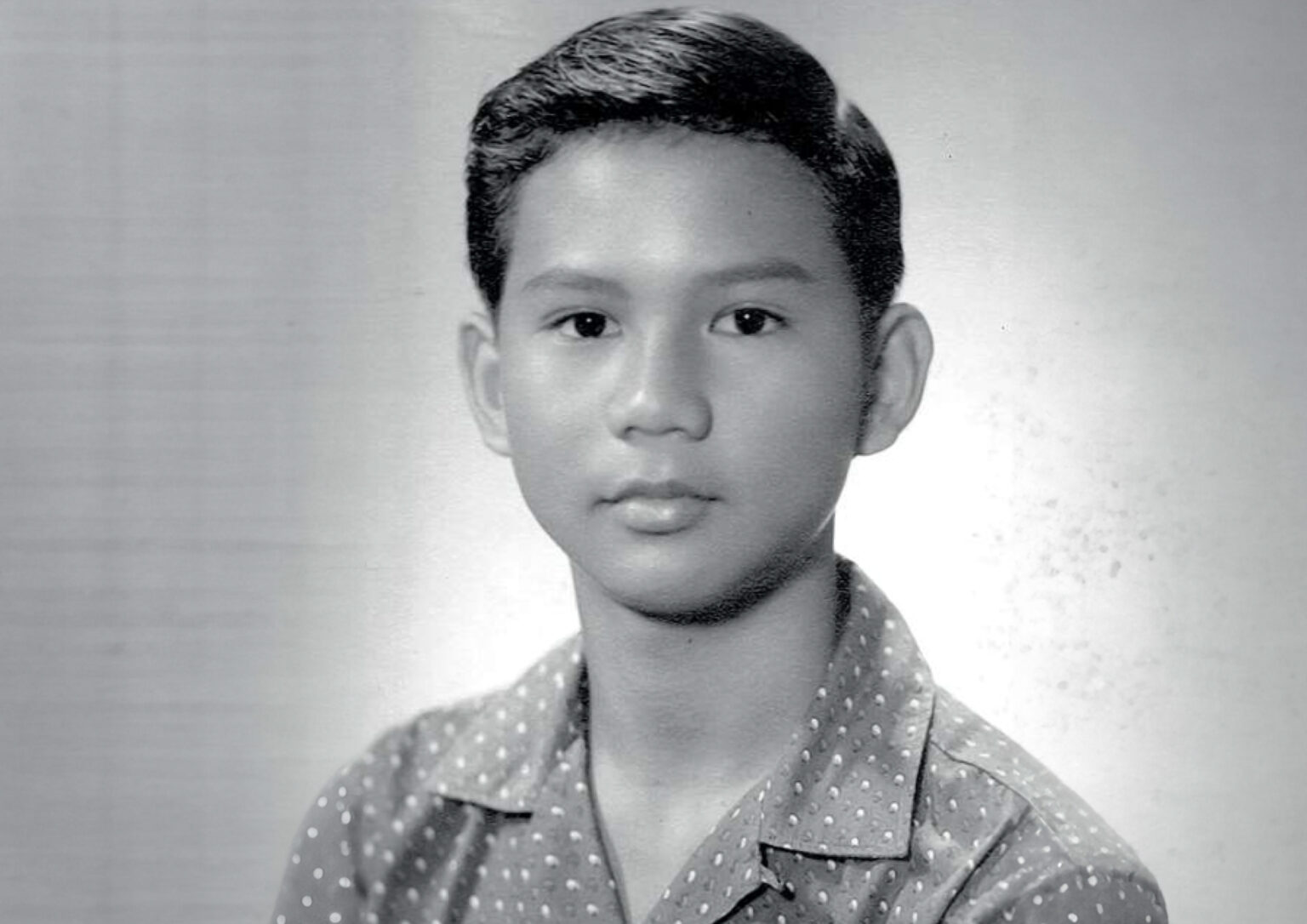 Prabowo Subianto during his younger days