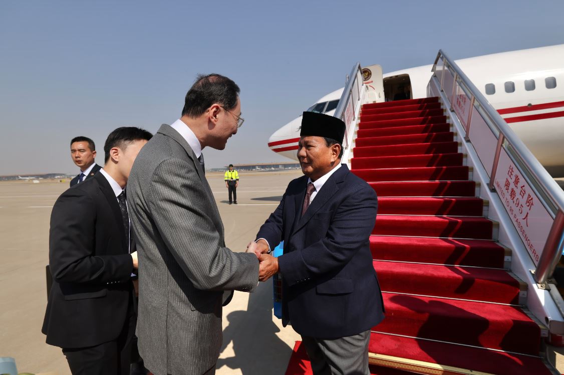 Prabowo Subianto Sampai di China, Bertemu dengan Xi Jinping, Perdana Menteri, dan Menteri Pertahanan China