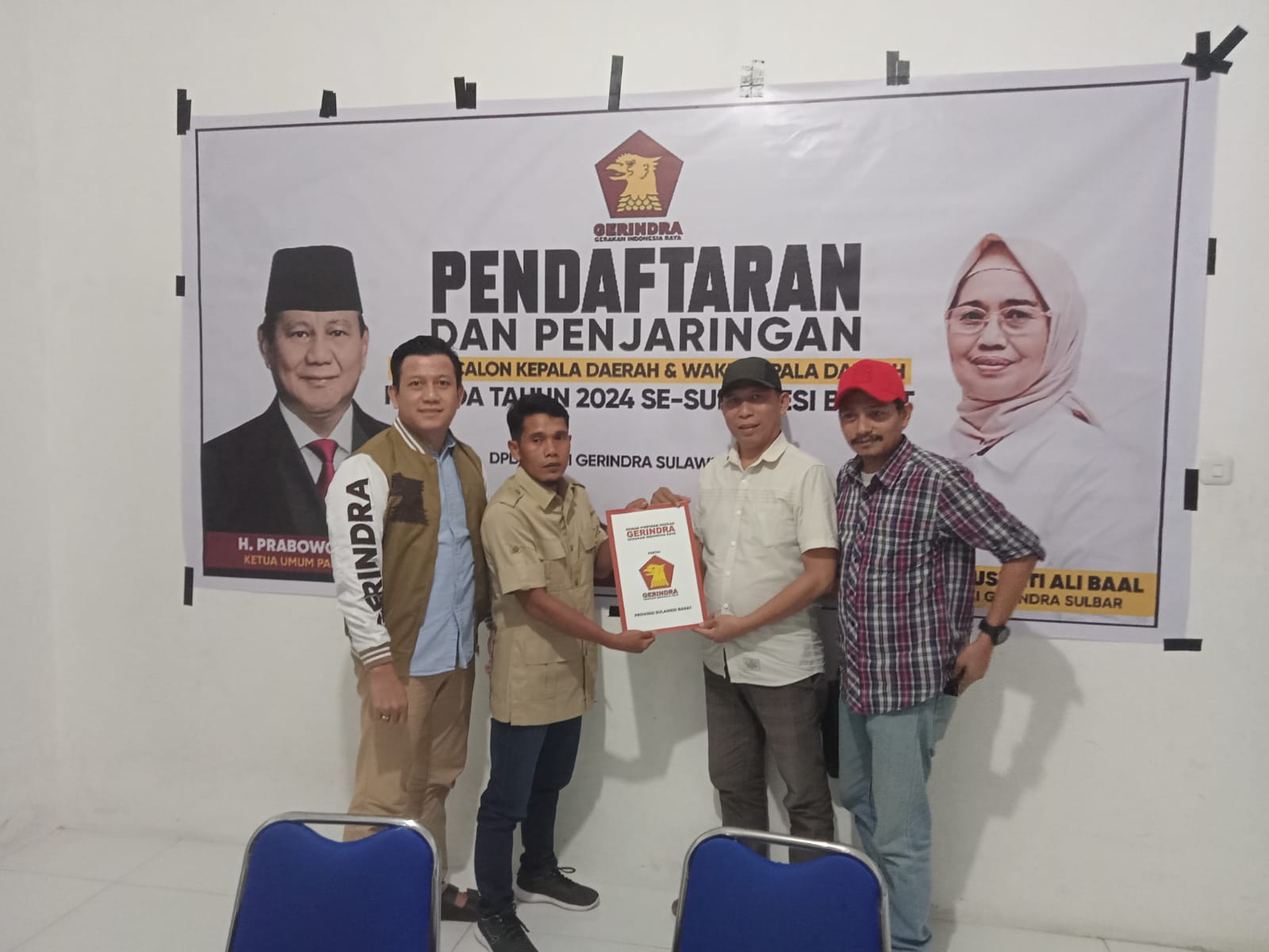 Andi Mendaftar secara Bebas sebagai Calon Bupati di Gerindra untuk Pilkada Polman