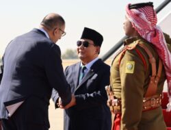 Prabowo Subianto Arrives in Jordan, Receives Warm Welcome from High-ranking Officials and Honor Guard