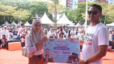 Masyarakat Antusias, Gerindra Makassar Siap Menggelar Jalan Sehat ASA Jilid II