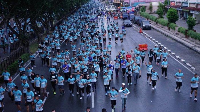 Riau Bhayangkara Run 2024: Jalan Sudirman Pekanbaru Dipenuhi 10 Ribu Peserta Seperti Lautan Manusia