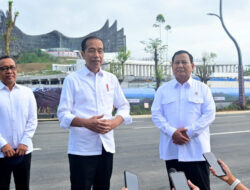 On Monday morning, President Jokowi and Defense Minister Prabowo Subianto Discuss Progress of IKN Development