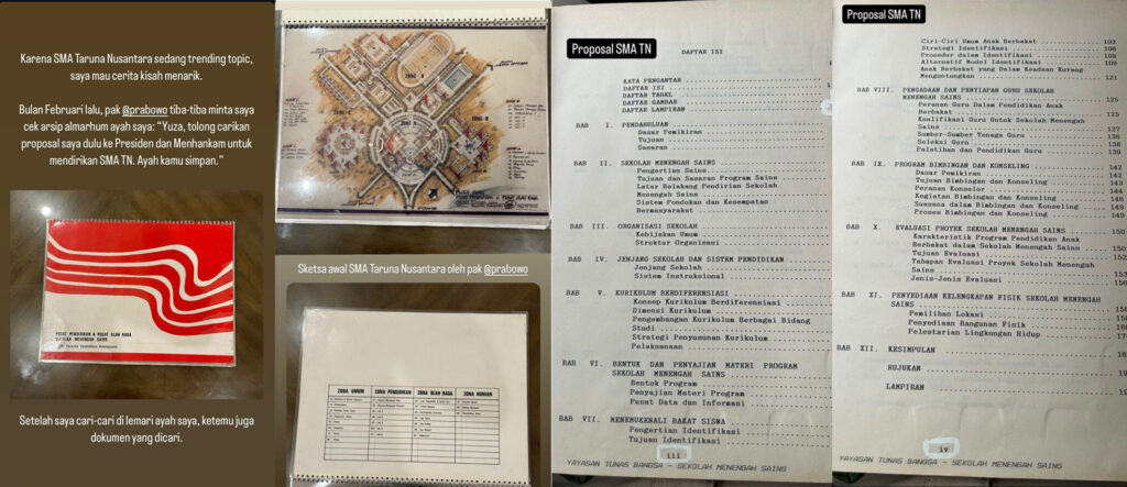 Dokter Boyke Setiawan Putra Membongkar Proposal Arsip Prabowo Subianto untuk Mendirikan SMA Taruna Nusantara pada Tahun 1988