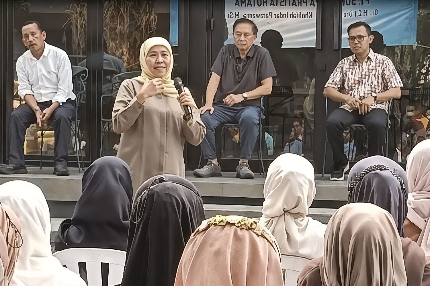 Offering Al-Fatihah from Khofifah and Workers in Sidoarjo on Prabowo Subianto’s Birthday