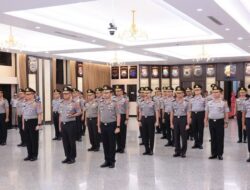 Upacara Kenaikan Pangkat 38 Perwira Tinggi dipimpin oleh Kapolri