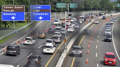 Sistem Contraflow di Tol Jagorawi Arah Puncak: KM 44-46