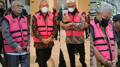 Penahanan 8 Tersangka Korupsi Kredit PT Sritex oleh Kejagung