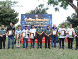Pangdam VI/Mlw Gelar Coffee Morning dengan Media: Cerita Hangat dan Kolaborasi